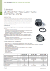 Fiche Technique - Élément de préchauffage électrique: autorégulation