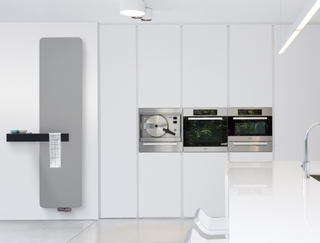 Black towel rails; stylish and functional