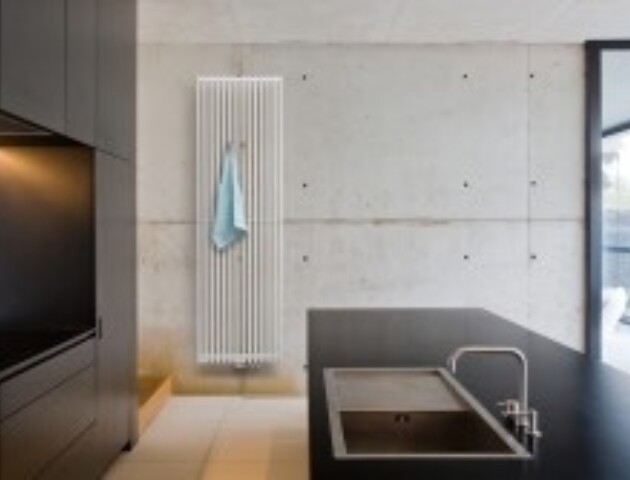 Designer radiators: double benefit in your kitchen interior