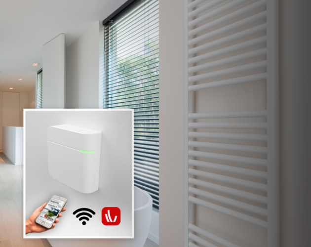 Je badkamer snel op temperatuur vanuit je luie stoel