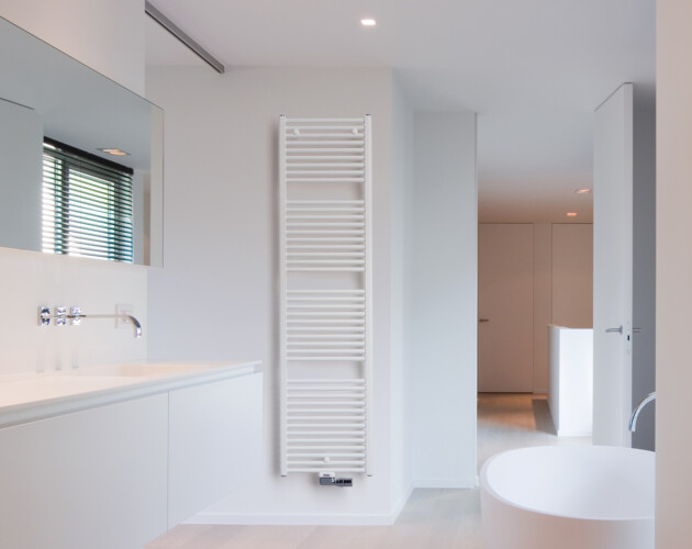 Op welke plek in de badkamer mag je je radiator hangen?