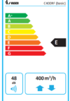 Energy label - C400RF