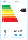 Energielabel - D275 II