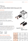 Fiche technique - filtres 275/350/425/500 Boost (H) - FR