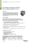 Fiche Technique - Élément de préchauffage Energy Plus