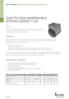 Karta techniczna - Elektryczna nagrzewnica wtórna energy plus