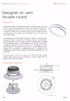 Technical sheet - Designer air vent double round