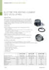 Technical sheet - Electric preheating element: self-regulating