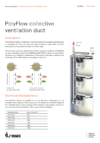 Technical sheet - PolyFlow collective ventilation duct