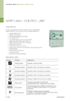 Technical sheet - Wired wall control
