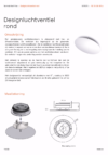 Technische Fiche - Design ventiel rond